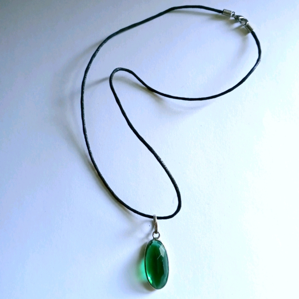 Serpentine dark green gemstone